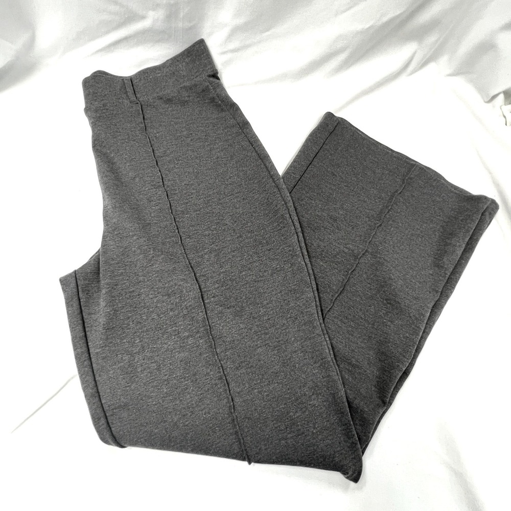 Quince Ultra-Stretch Ponte Flare Leg Pants Charcoal Gray Womens XL